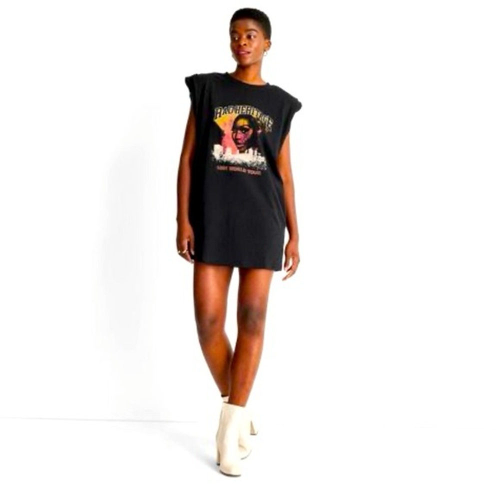 Future Collective x Kahlana Barfield Brown T-Shirt Dress